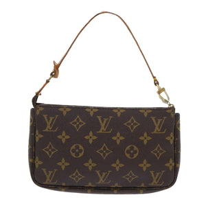 Louis Vuitton Pochette Accessoire  Canvas Clutch Bag