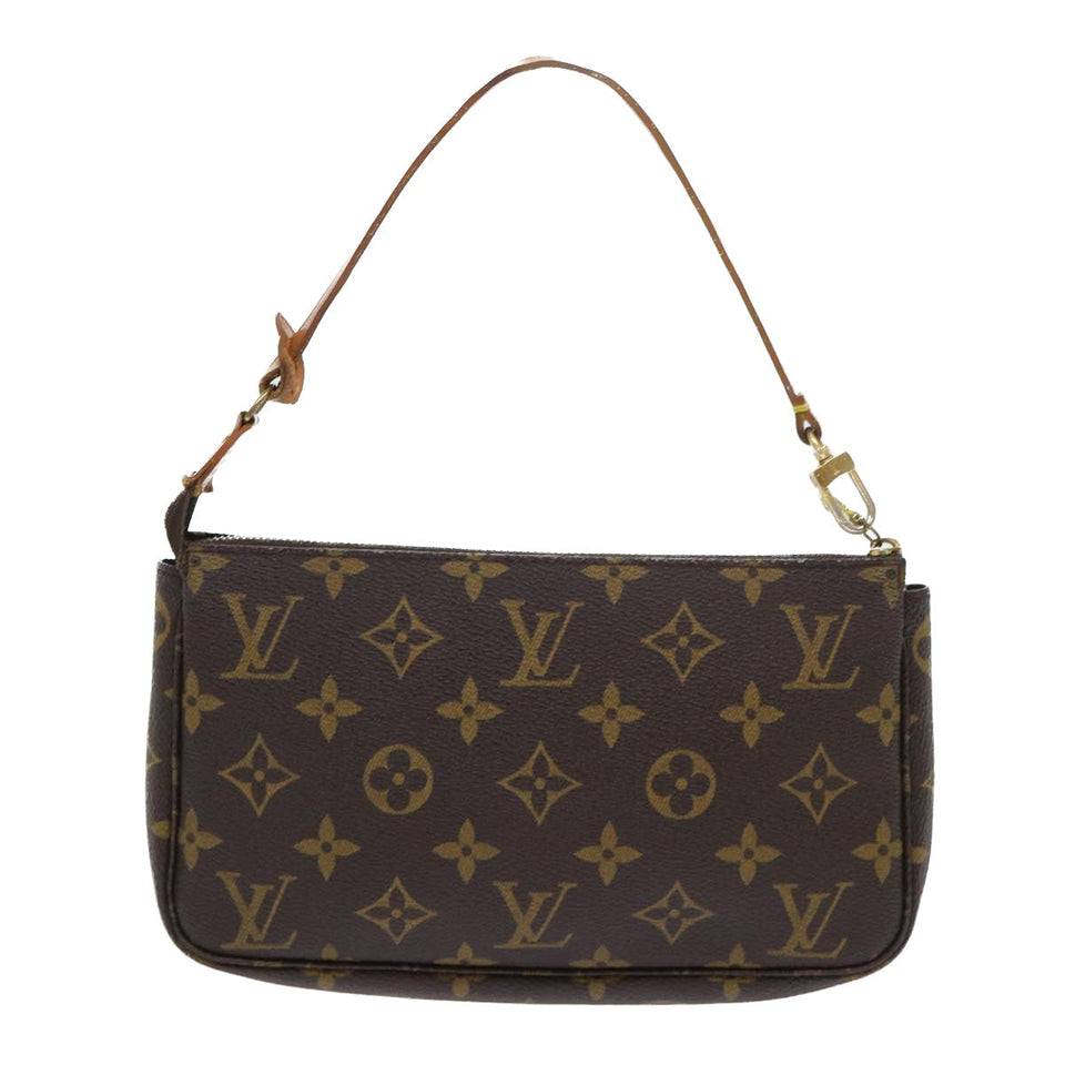 Louis Vuitton Pochette Accessoire  Canvas Clutch Bag