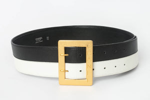 Ceinture en cuir bicolore Chanel