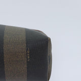 Fendi Pequin  Canvas Clutch Bag
