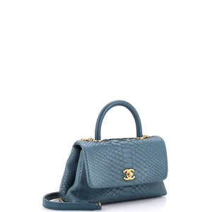 Coco Top Handle Bag Python Mini