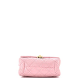 Color Match Flap Bag Quilted Lambskin Small