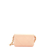 19 Clutch With Chain Quilted Lambskin