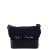 Paris-Hamburg Gabrielle Hobo Embroidered Wool and Calfskin Medium