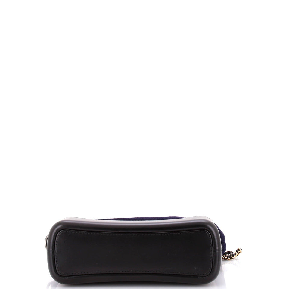 Paris-Hamburg Gabrielle Hobo Embroidered Wool and Calfskin Medium