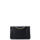 Classic Double Flap Bag Quilted Caviar Small