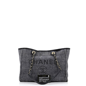 Deauville Tote Raffia with Glitter Detail Small