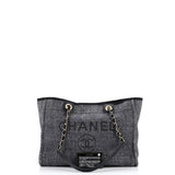 Deauville Tote Raffia with Glitter Detail Small