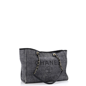 Deauville Tote Raffia with Glitter Detail Small