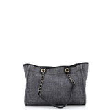 Deauville Tote Raffia with Glitter Detail Small