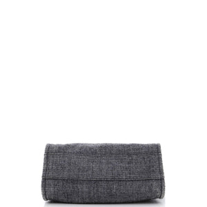 Deauville Tote Raffia with Glitter Detail Small
