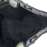 Deauville Tote Raffia with Glitter Detail Small