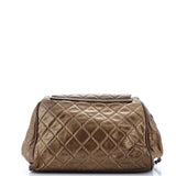 Timeless Accordion Flap Bag Quilted Caviar