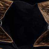 Timeless Accordion Flap Bag Quilted Caviar