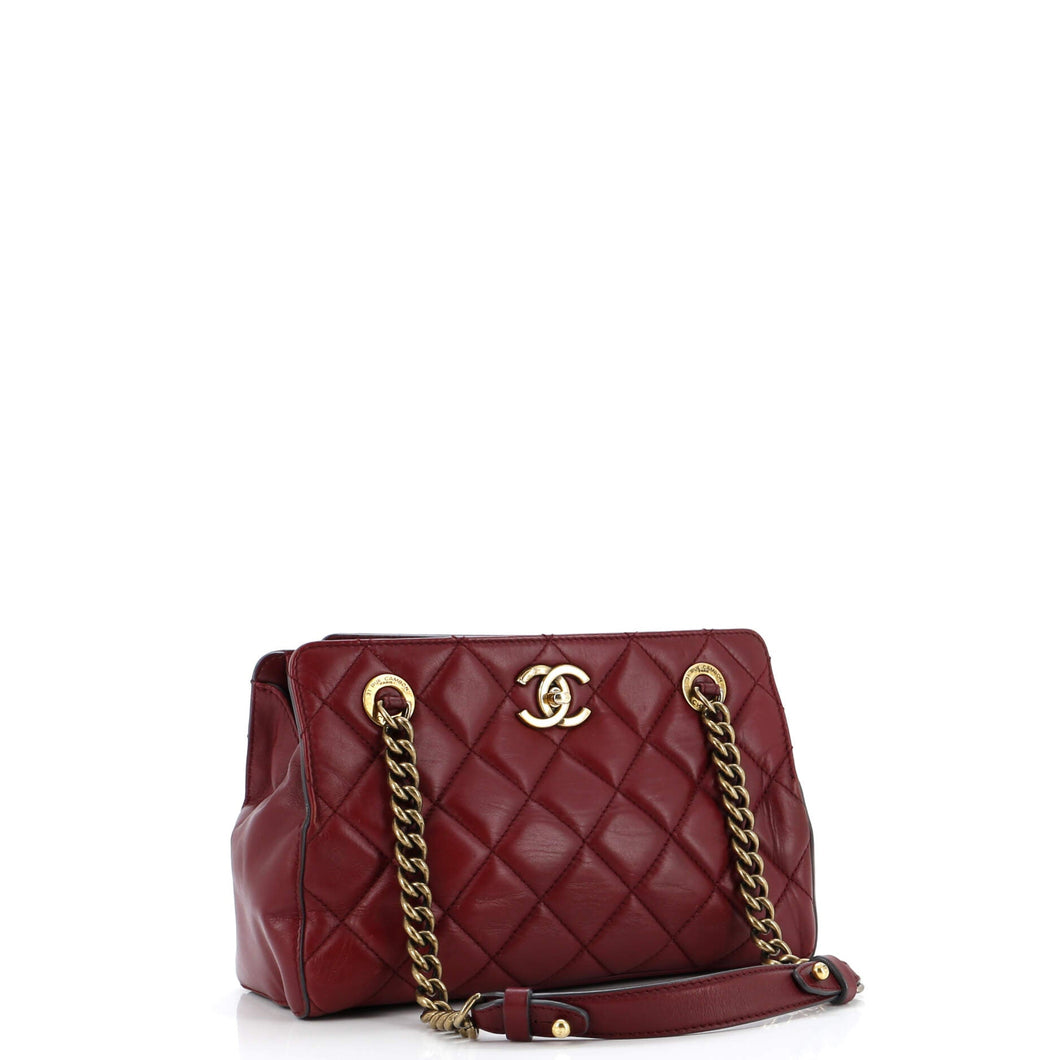 Perfect Edge Tote Quilted Leather Mini