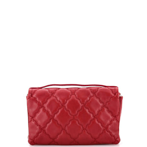 Double Stitch Hamptons Flap Bag Quilted Calfskin Mini