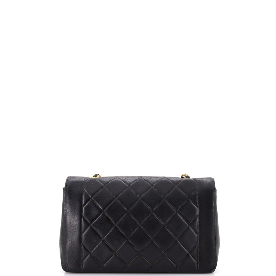 Vintage Diana Flap Bag Quilted Lambskin Medium