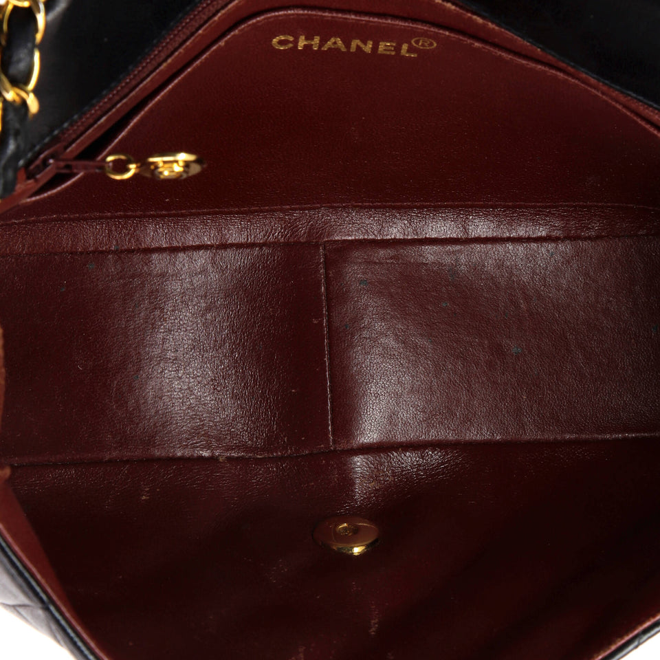 Vintage Diana Flap Bag Quilted Lambskin Medium