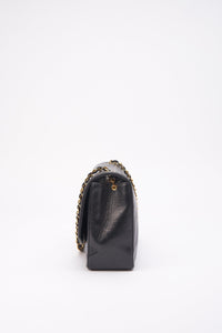 Vintage Chanel Diana Black Single Flap with 24k gold plated hardware