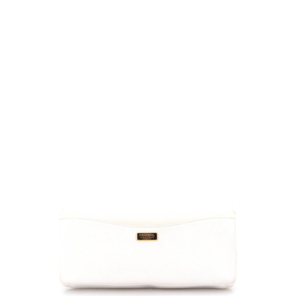 Captain Gold Clutch Embroidered Caviar