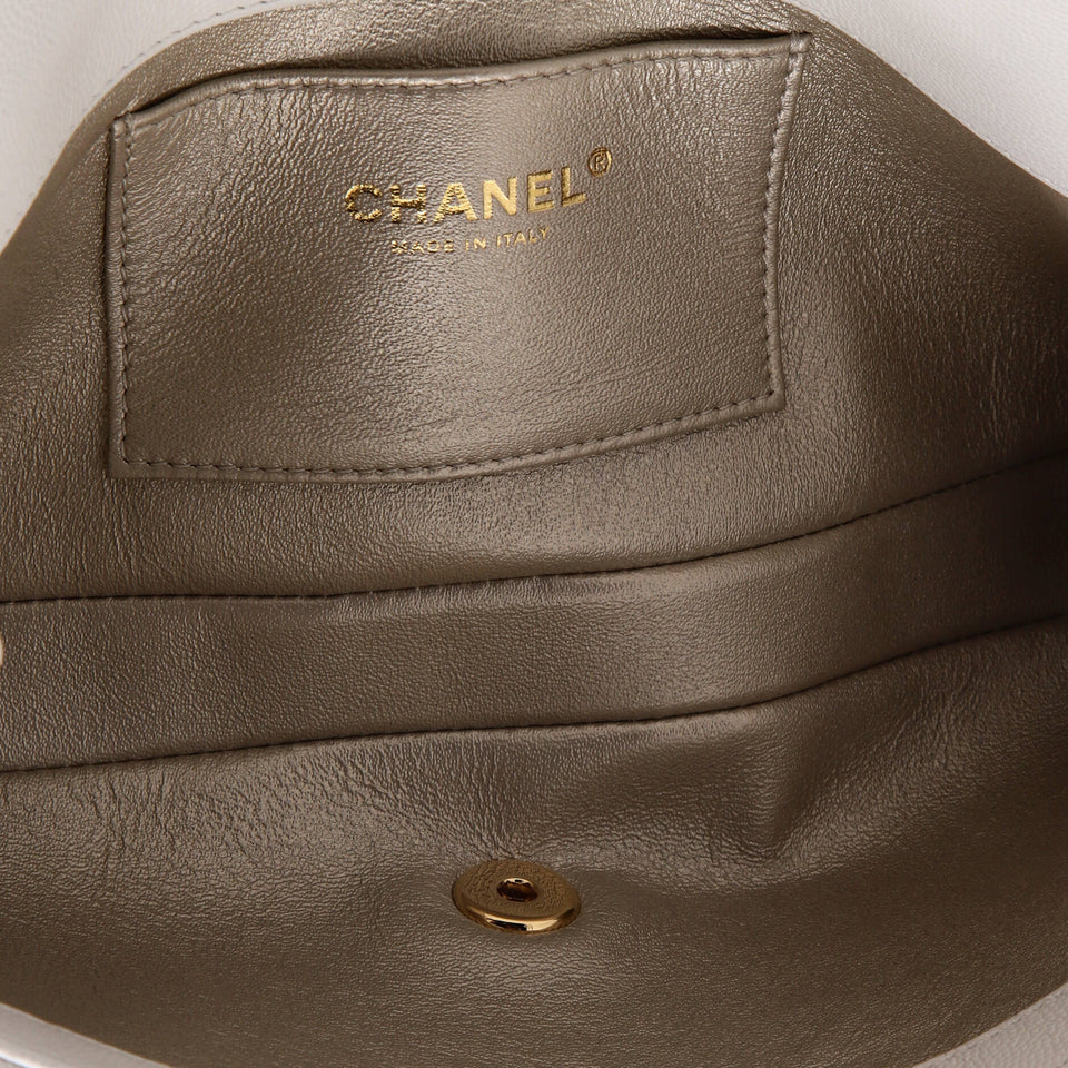 Captain Gold Clutch Embroidered Caviar