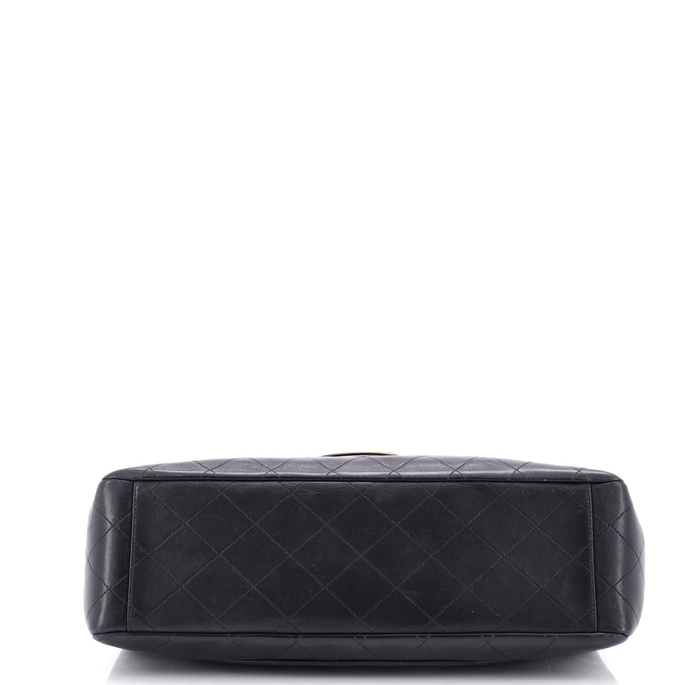 Vintage Classic Double Flap Bag Quilted Lambskin Jumbo