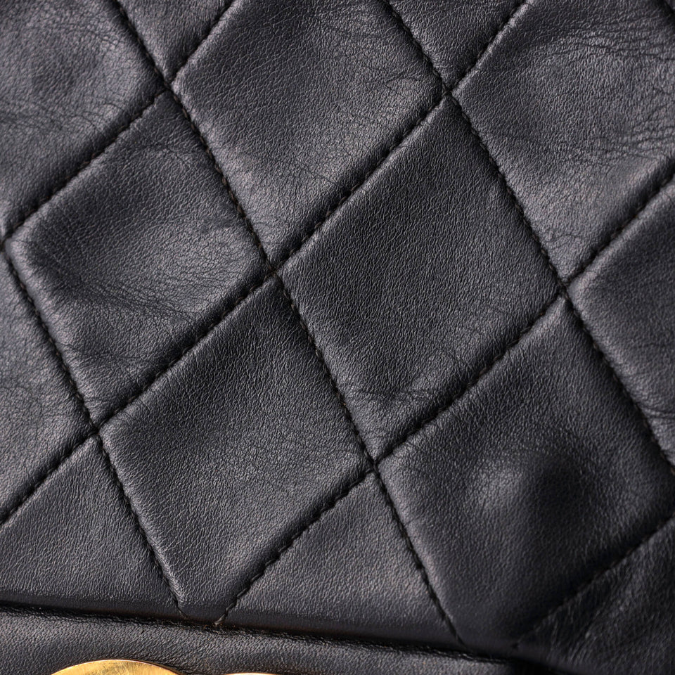 Vintage Classic Double Flap Bag Quilted Lambskin Jumbo