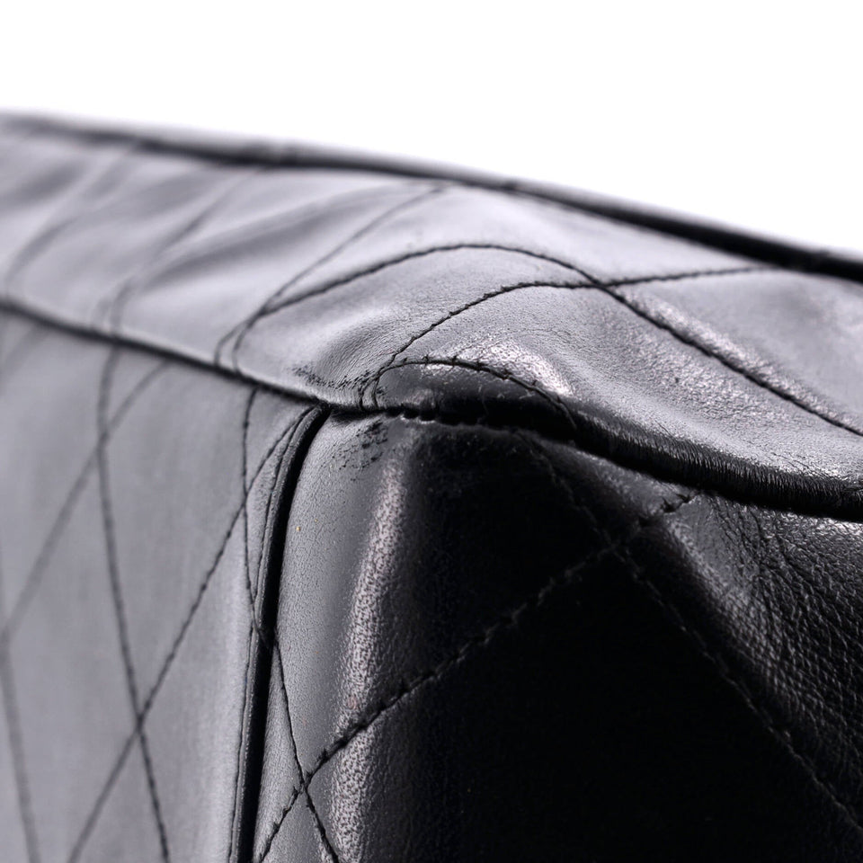 Vintage Classic Double Flap Bag Quilted Lambskin Jumbo