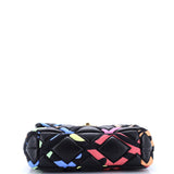 19 Flap Bag Quilted Lambskin and Printed Silk Medium