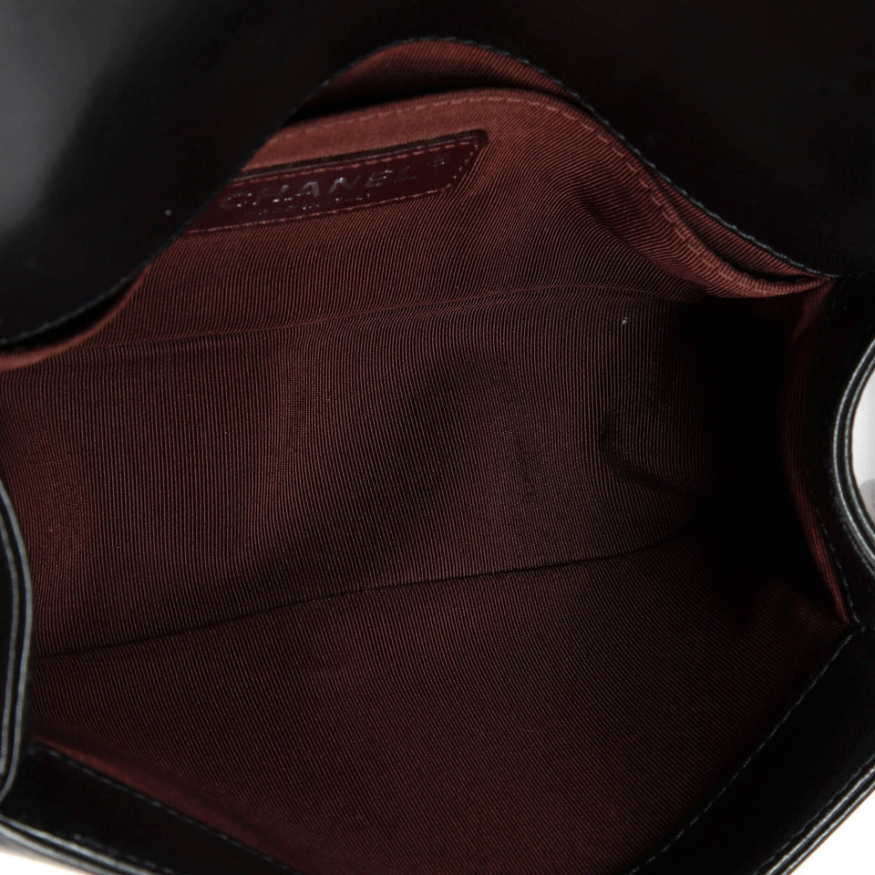 Chained Boy Flap Bag Quilted Glazed Calfskin Small
