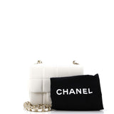 Monacoco Logo Blocks Square Flap Bag Quilted Lambskin with Resin Mini