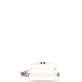 Coco Enamel Strap Flap Clutch with Chain Quilted Caviar Mini