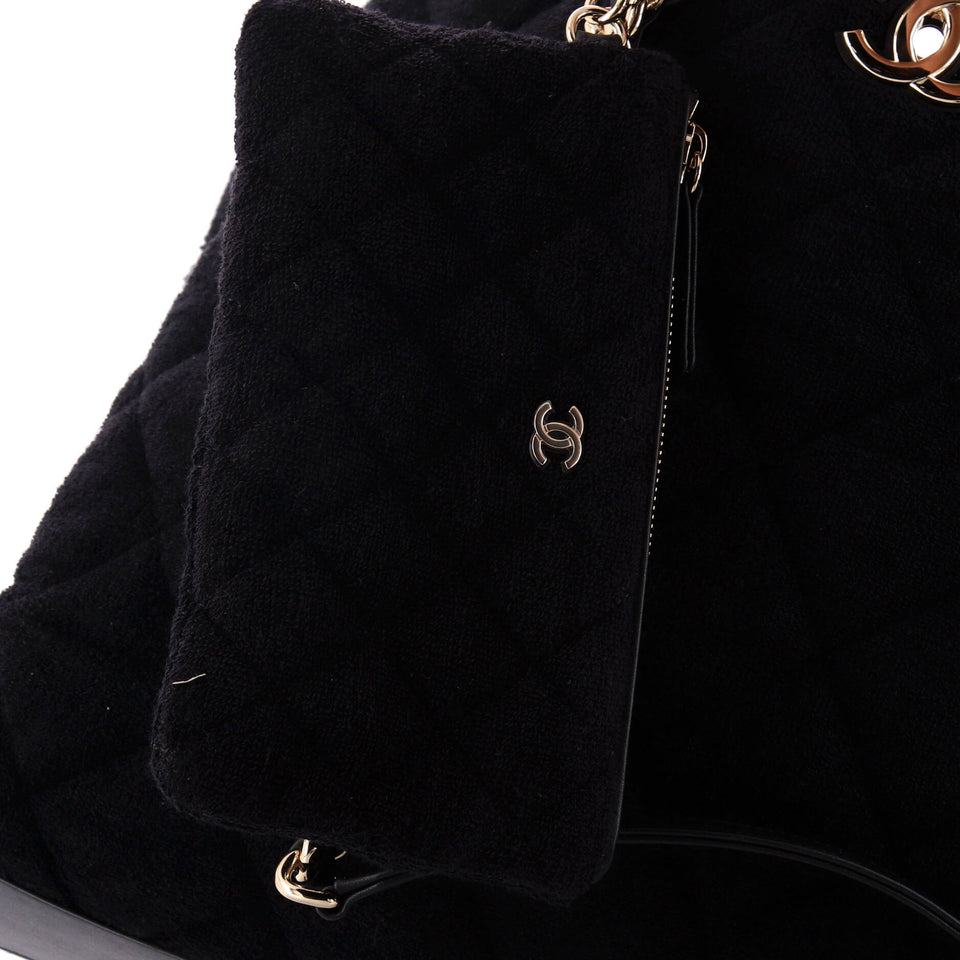 Coco Beach CC Shopping Tote Quilted Terry Cloth