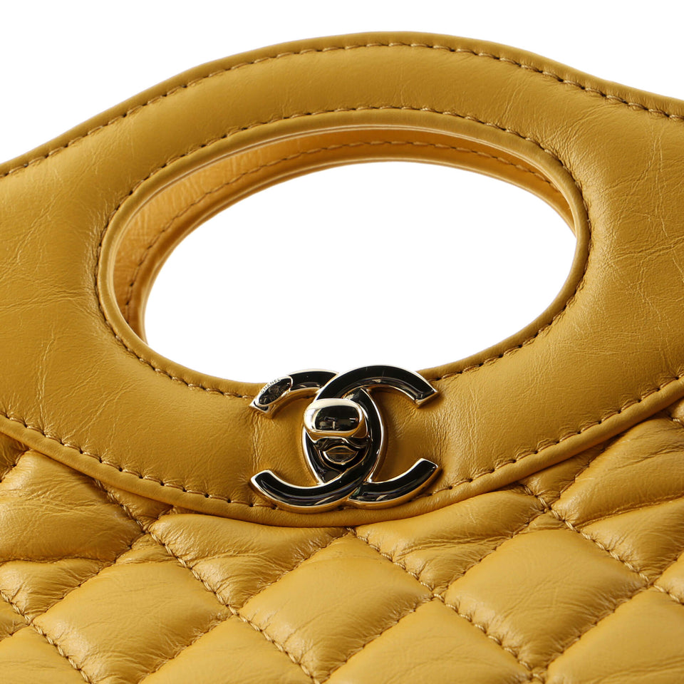31 Shopping Bag Quilted Aged Calfskin Mini