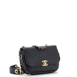 Multi Pouching Flap Bag with Coin Purse Quilted Calfskin