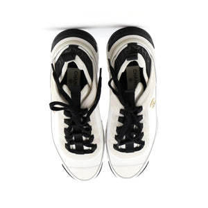 Men's CC Low-Top Sneakers Suede with Leather and Fabric