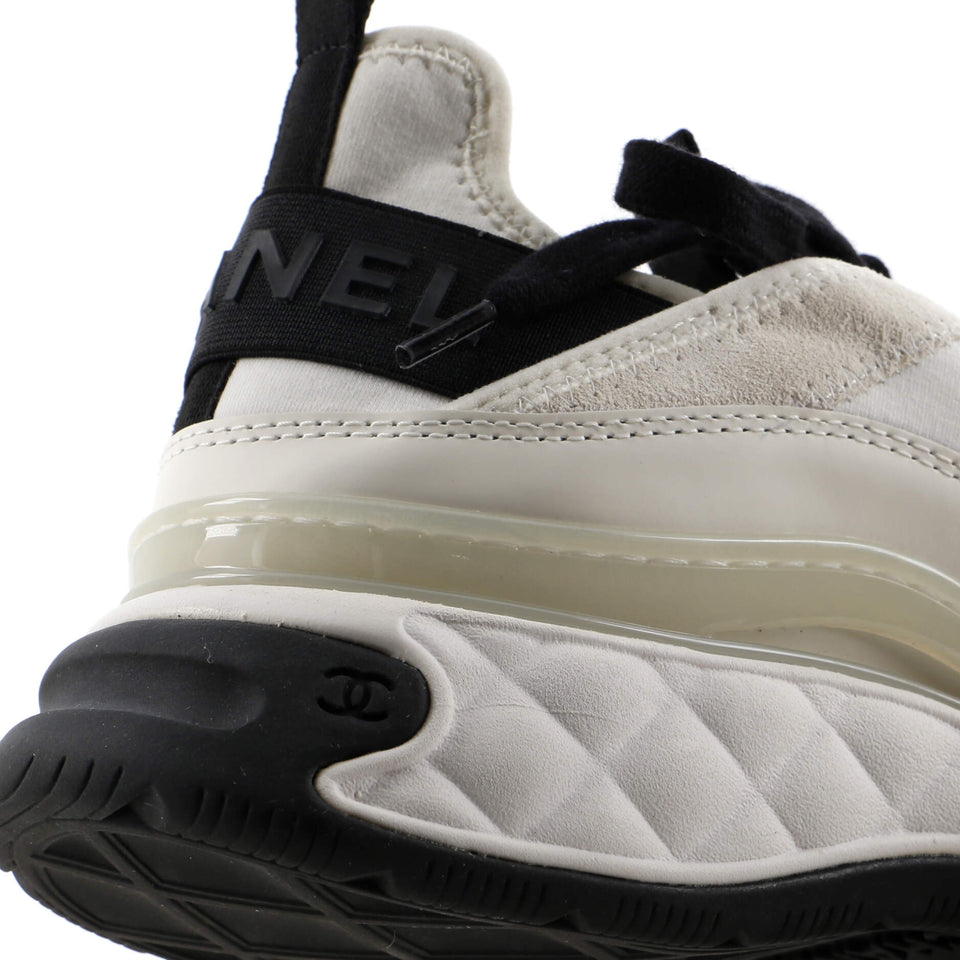 Men's CC Low-Top Sneakers Suede with Leather and Fabric
