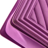 Boy Flap Bag Chevron Calfskin Old Medium