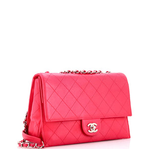 3 Compartment Double Flap Bag Stitched Calfskin Medium