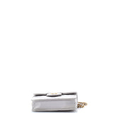 Top Handle Flap Coin Purse with Chain Quilted Lambskin