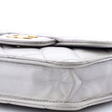 Top Handle Flap Coin Purse with Chain Quilted Lambskin