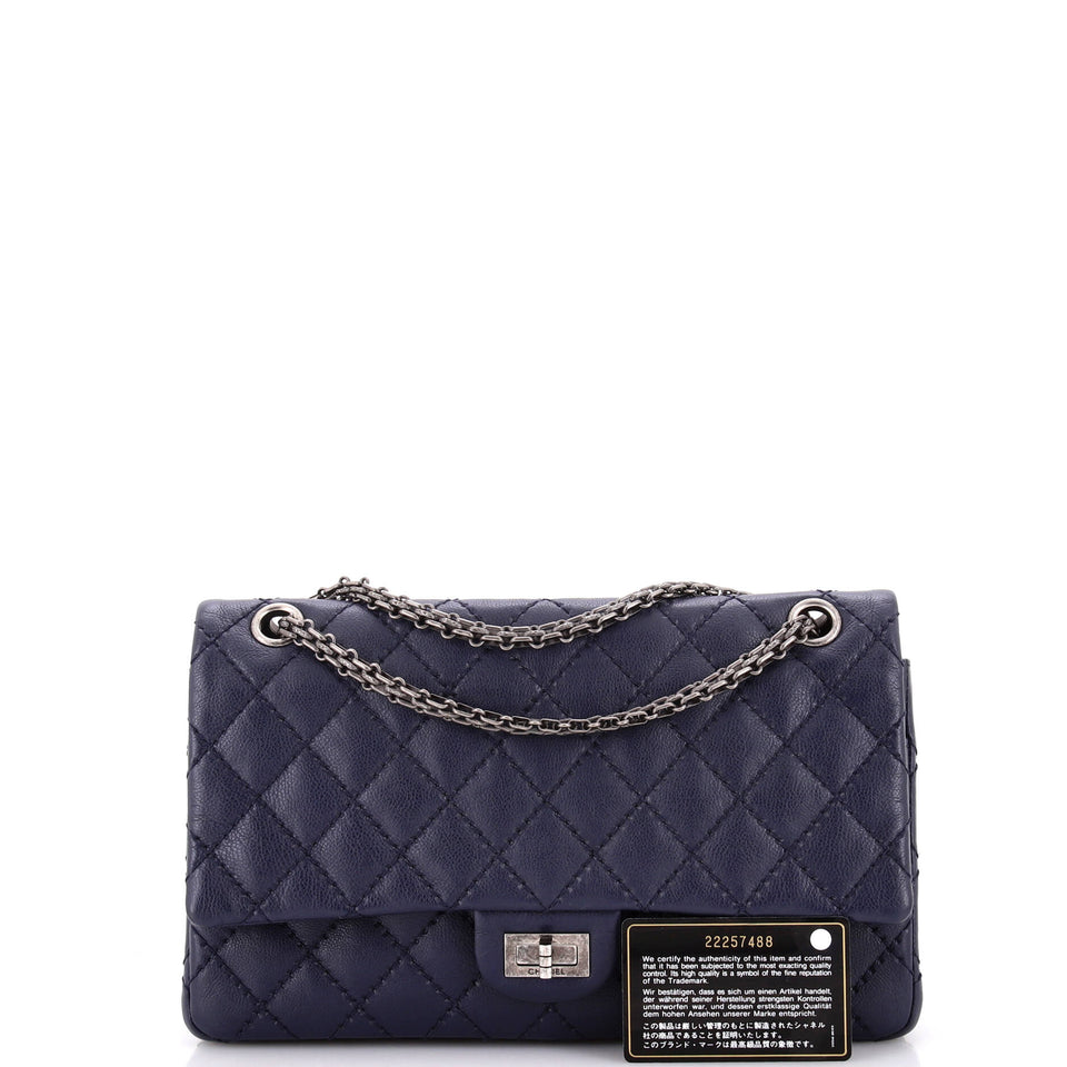 Reissue 2.55 Flap Bag Quilted Caviar 226