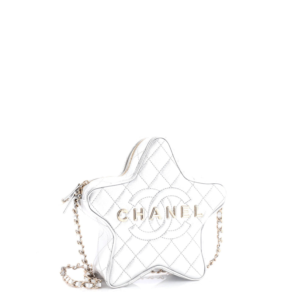 CC Walk of Fame Star Bag Quilted Metallic Lambskin