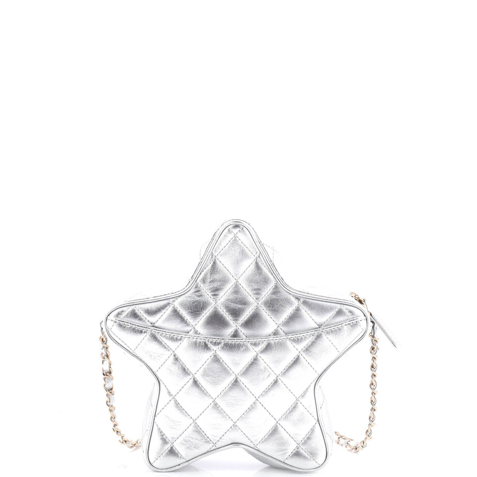 CC Walk of Fame Star Bag Quilted Metallic Lambskin