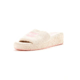 Women's CC Platform Slide Sandals Terry Cloth