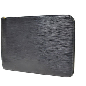 Louis Vuitton Pochette Jour Gm  Leather Clutch Bag