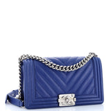 Boy Flap Bag Chevron Lambskin New Medium