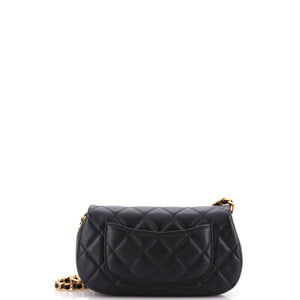 Coco Mail Clutch with Chain Quilted Calfskin