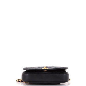 Coco Mail Clutch with Chain Quilted Calfskin