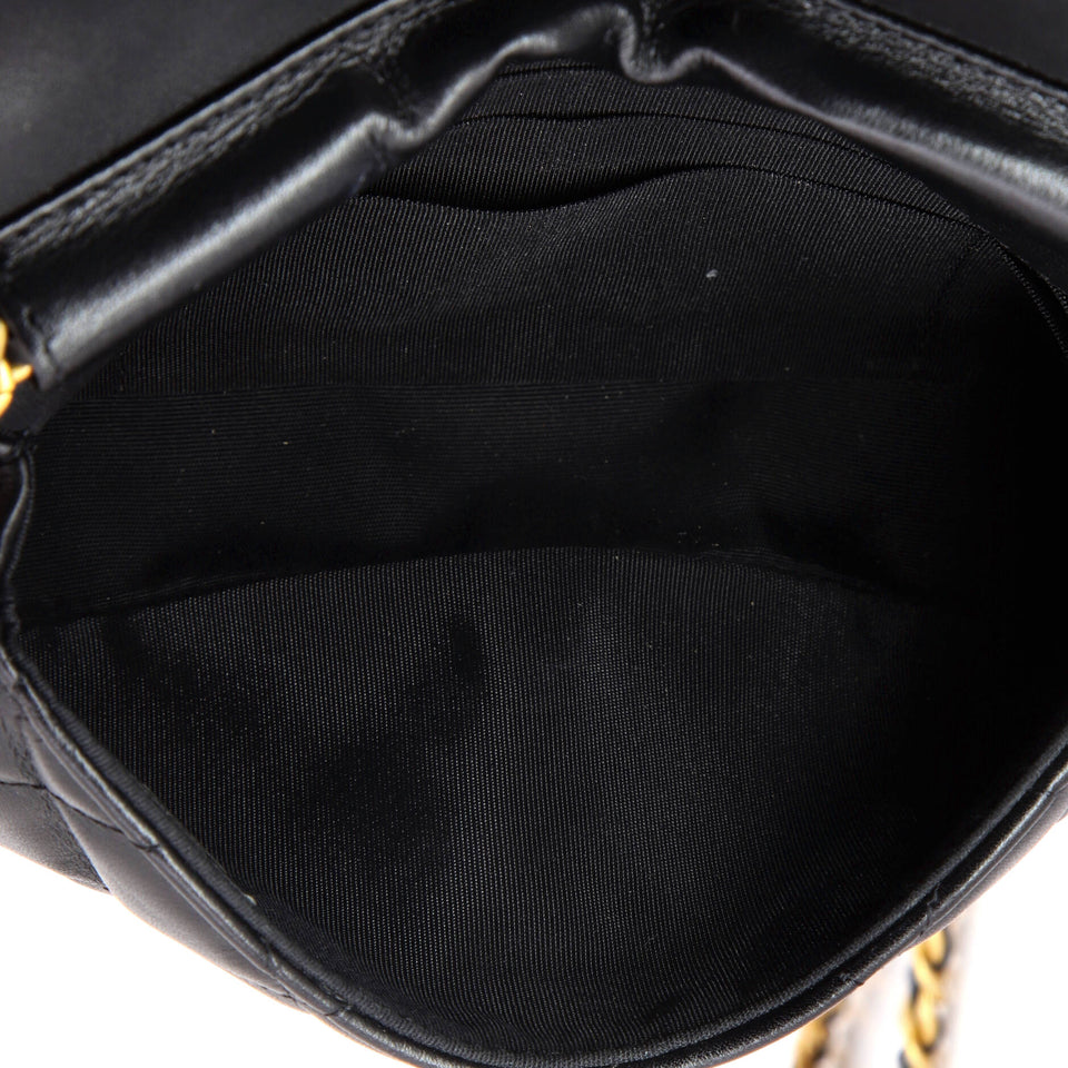 Coco Mail Clutch with Chain Quilted Calfskin